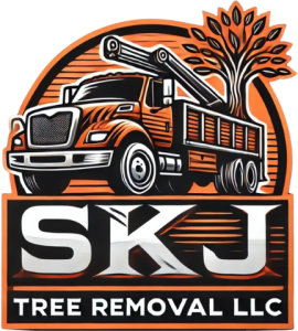 SKJ Tree Removal logo featuring a stylized tree design