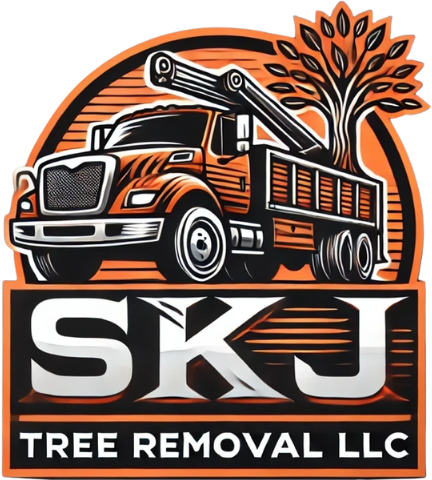 SKJ Tree Removal logo featuring a stylized tree design
